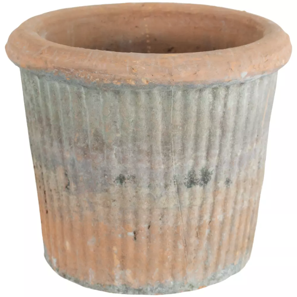 Ribbed Terracotta Pot - Image 3